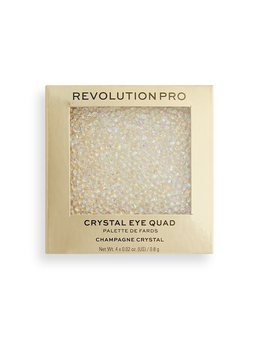 Revolution PRO Палетка теней для век Crystal Eye Quad, Gold Crystal  фото 3