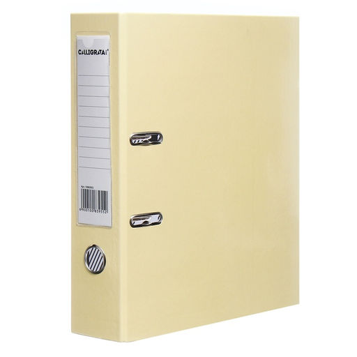 Пaпкa-регистратор А4 75мм Calligrata ламинированная, ваниль  фото 2