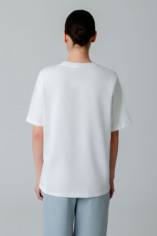 Арт. 3-1155 Футболка женская 44-50 (4 шт) Цвет:молочный - Калинка фото 5