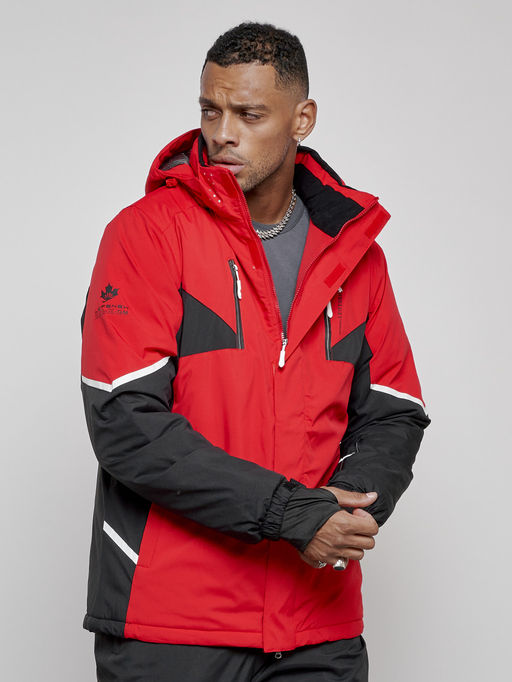 Горнолыжный костюм мужской зимний красного цвета 6319Kr - Leifensh фото 27