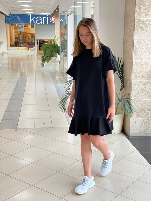 Платье с волнами ПЛОТНЫЙ ХЛОПОК - Knitka wear фото 8