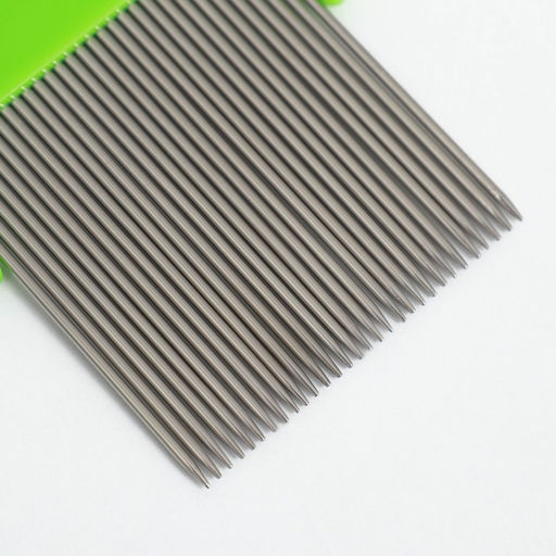 Набор расчесок для животных, с длинными и короткими зубьями, зелёный - Пижон фото 7