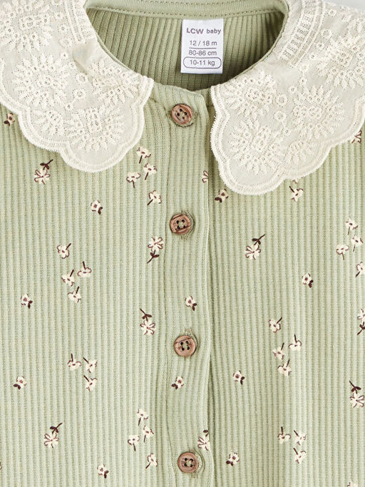 Bisiklet Yaka K?z Bebek Bluz ve Tayt 2li