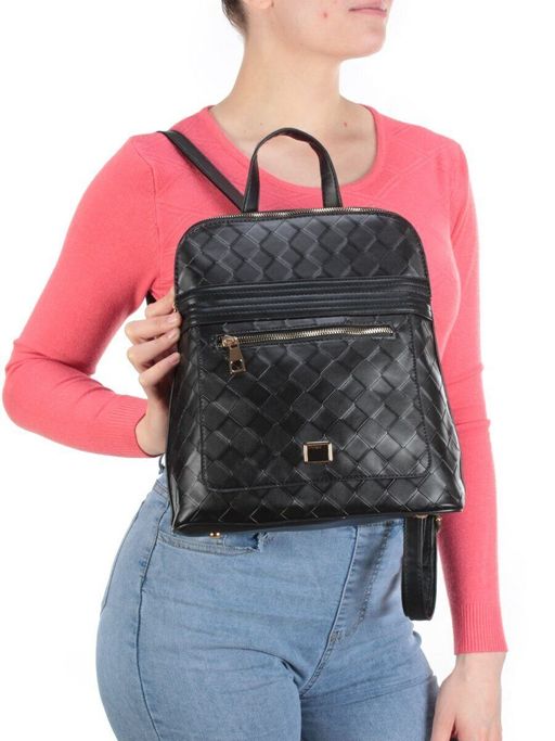 L22441 BLACK Сумка-рюкзак (искусственная кожа) - Фабричный китай фото 2