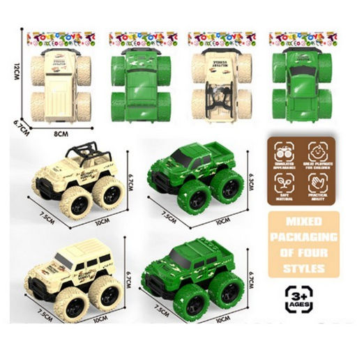 Внедорожник инерц. 10*7*7,5см (3034192) 4 вида в ассорт., в пакете