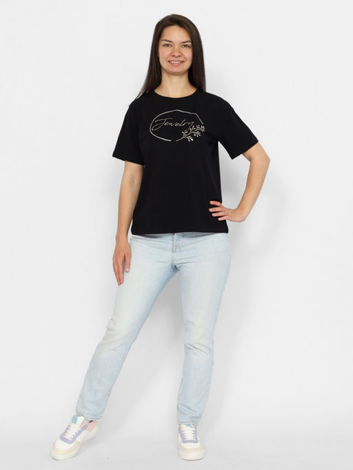 CRB wear/CSMW 60271-22 Футболка женская,черный/Ex.Cherubino фото 2