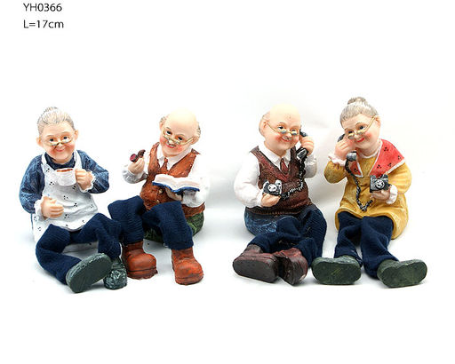 Цена за 2 шт. Фигурка Бабушка, Дедушка висячие ножки 20 см / YH0366 /уп 96/микс - Галеонтрейд фото 10