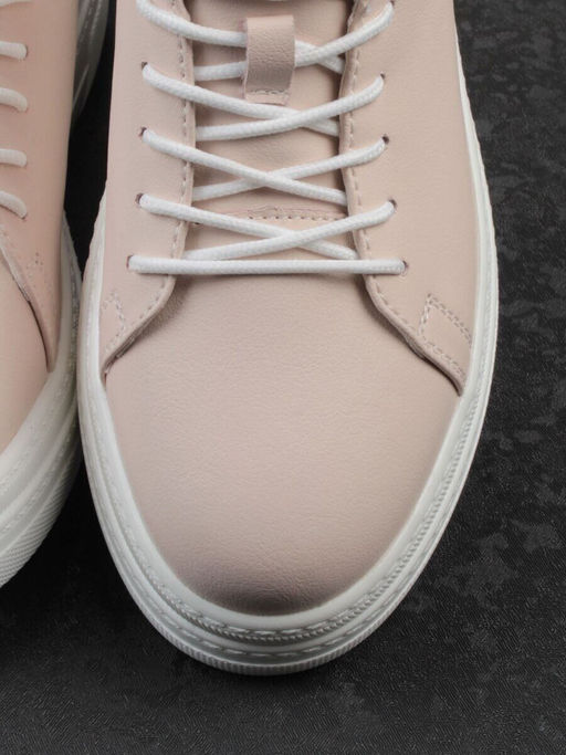 03-YE71-2 PINK Кеды женские (натуральная кожа)