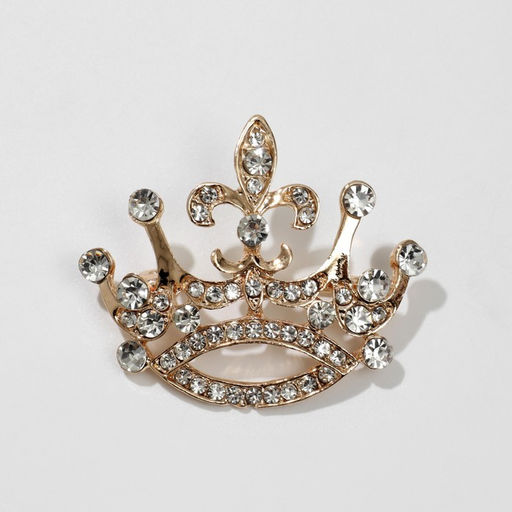 Набор 2 предмета: брошь, глиттер Корона, цветной, глиттер - цвет МИКС - Queen fair фото 2