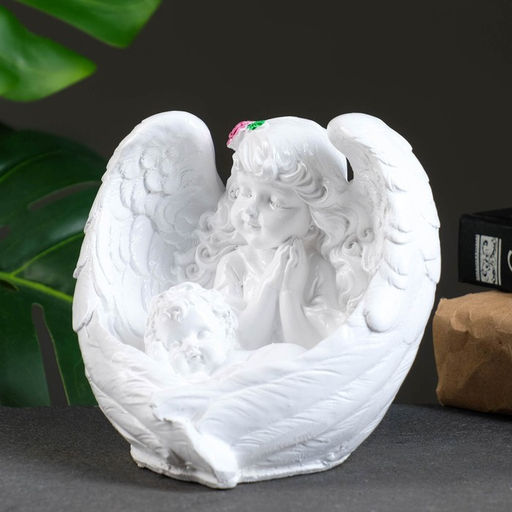 Фигурка гипс Ангел мать и дитя, 13?13 см
