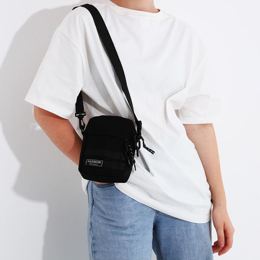 Сумка молодёжная на молнии, 1 наружный карман, цвет чёрный - Simaland фото 7