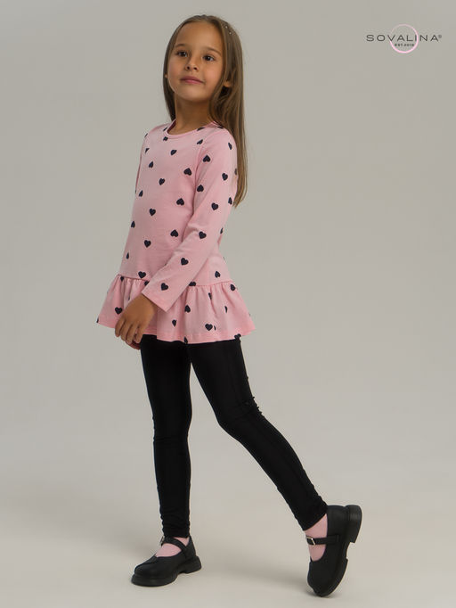 Костюм Алиса черные сердечки на розовом-черная - Sovalina фото 12