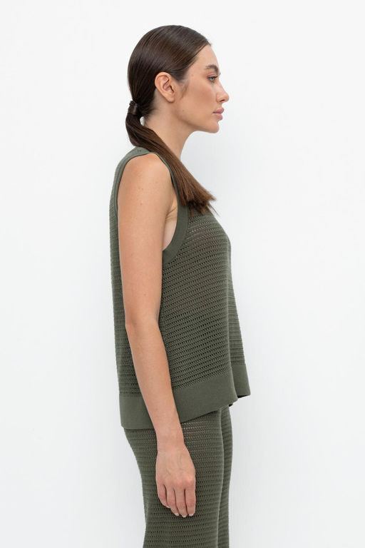 VERY NEAT _ ЕВ 30153/хаки блуза-топ жен