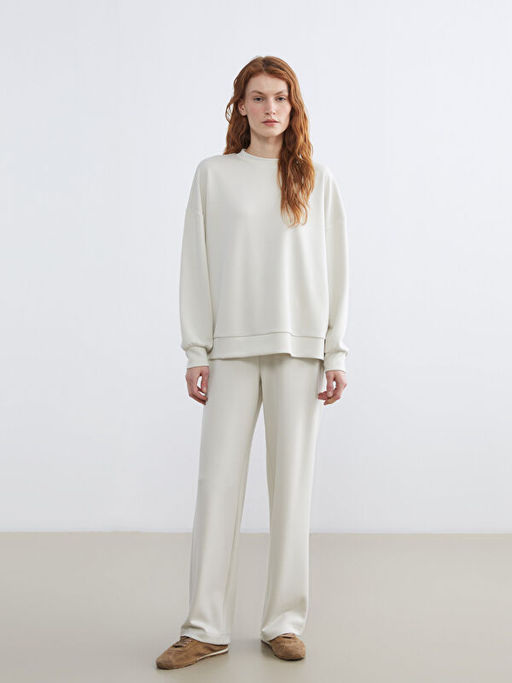 Soft Touch Oversize Kad?n Sweatshirt