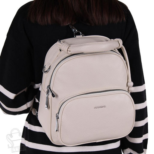 Рюкзак женский 670070-1 beige Velina Fabbaino-Safenta/30