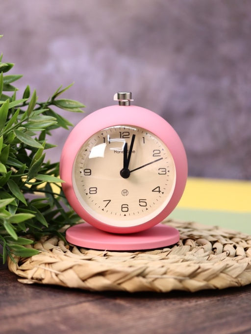 Часы-будильник Clock UFO, pink (12х10,1 см)