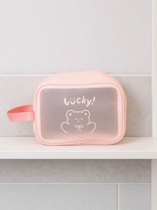 Косметичка "Lucky bear", pink (18х25х11 см)