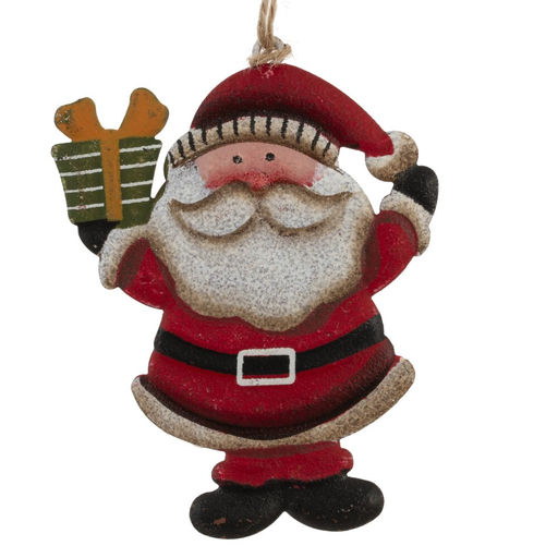 Изделие декоративное подвесное "Дед Мороз", L8 W0,5 H9,5 см, 4в.