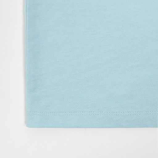 Футболка поло женская MINAKU: Basic line, голубая, размер 42