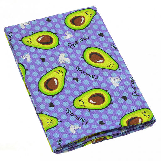 Скатерть-дорожка на стол 145х50см "Авокадо, вид 2/2", рогожка (хлопок 100%) 171г/м2, упаковка классическая, пакет ПВХ 28х41см, "Домашняя мода" (Россия)