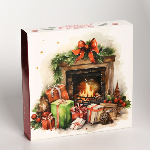 Коробка под 16 конфет «Новогодние подарки», 17.5×17.5×3.5 см