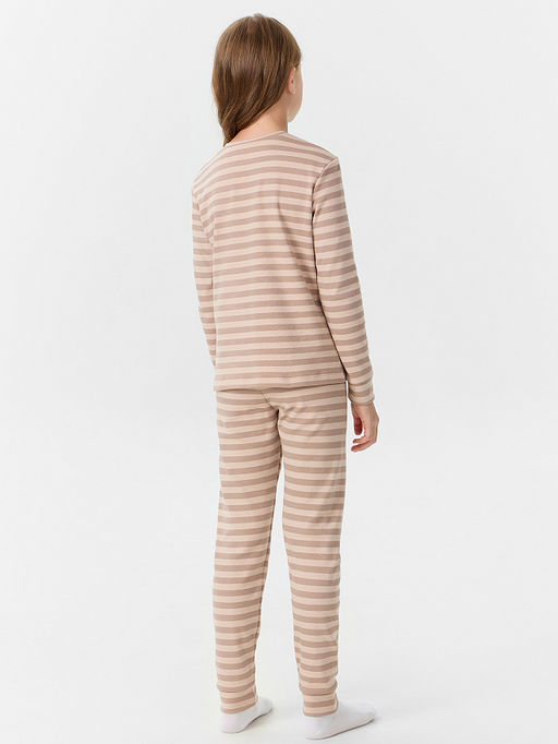 Комплект домашний для девочек в полоску - Mark formelle фото 2