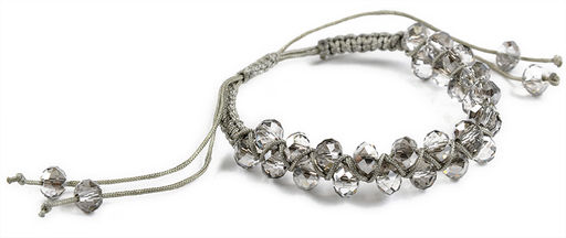 Браслет шамбала PW0574 серый - Mini maxi фото 3