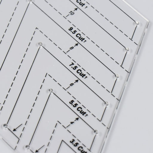 Линейка для пэчворка, пластик, 60° «Ромб»