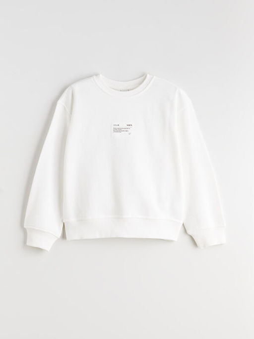 Bisiklet Yaka K?z ?ocuk Sweatshirt