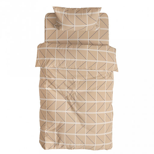 Пододеяльник 1,5 спальный "Миллер" 145х215см, бязь "Комфорт" 121г/м2, хлопок 100%, упаковка "эконом" ПВХ 28х41см, "Домашняя мода" (Россия)