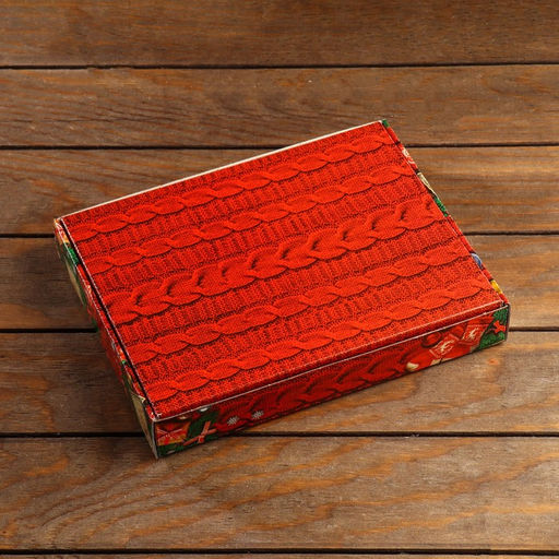 Цена за 5 шт. Коробка сборная крышка-дно с окном, Исполнения желаний 2, 26 х 21 х 4 см - Simaland фото 3