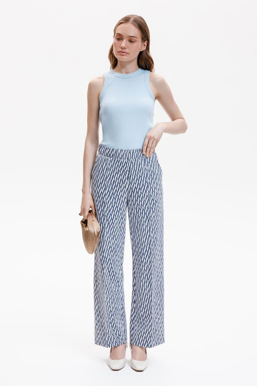 ЕВТ 4151/синие мини косы брюки жен