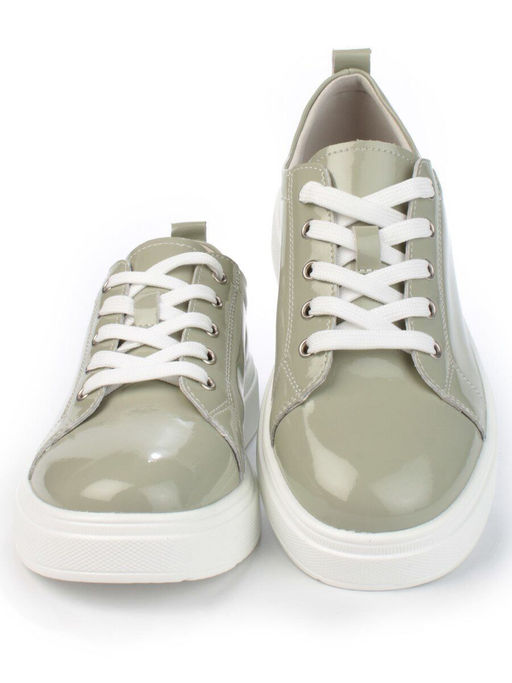 05-HY21-5D GRAY GREEN Кроссовки женские (натуральная кожа) - Фабричный китай фото 9
