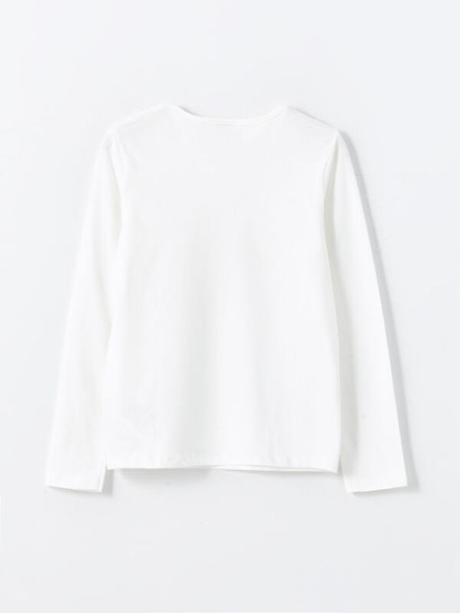 Bisiklet Yaka K?z ?ocuk Ti??rt - Waikiki фото 2