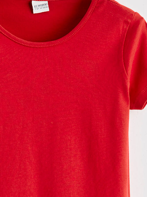 Bisiklet Yaka K?z ?ocuk Ti??rt