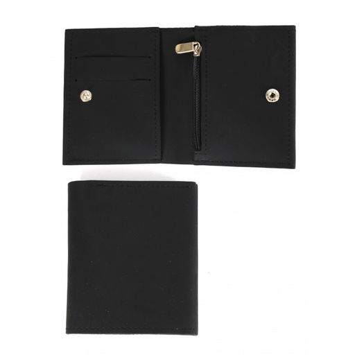 Портмоне мужское Croco-ПР-1064 натуральная кожа 1 отд, 4 карм, черный крейзи (4) 264197