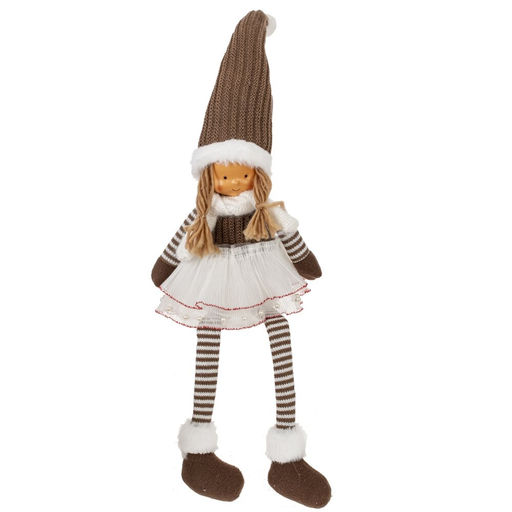 Игрушка набивная "Девочка", L13 W7 H53 см (полка 21 см.), 4в.