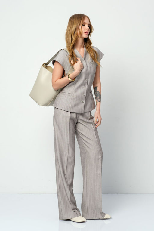 Брюки Pirs 5913 серо-бежевый