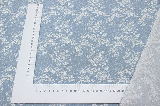 Штапель Хрупкая нежность цв.серо-голубая дымка, ш.1.45м, вискоза-100%, 120гр/м.кв - Купава фото 6