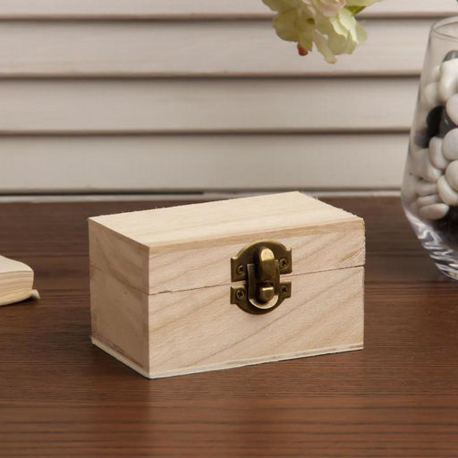 Цена за 12 шт. Шкатулка для росписи дерево «Прямоугольная», для творчества, декора, 5.5×10×6 см