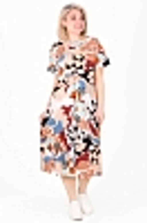 Платье Синди Х-449 (46-62) кулирка. Цвет в ассортименте - Лотос фото 38