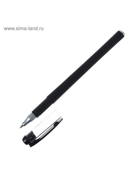 Цена за 12 шт. Ручка гелевая Calligrata, чёрный стержень, узел 0.5 мм, покрытие Soft-touch