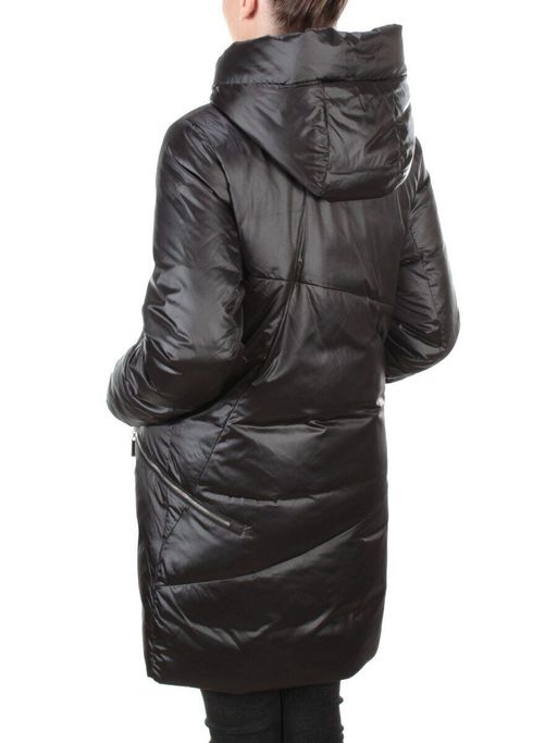 GWD21530P BLACK Пальто зимнее женское PURELIFE (200 гр .холлофайбер) - Fashion фото 4