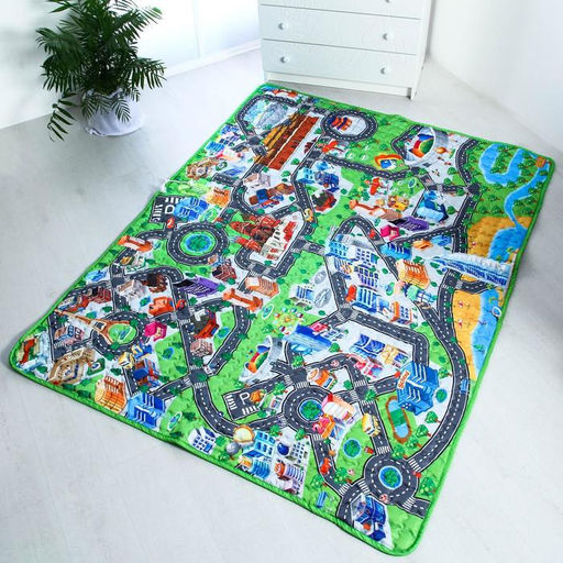 Игровой коврик - сумка для детей «Дороги», 2 в 1, 200×155 см, Крошка Я