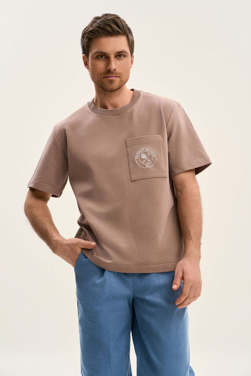 Футболка GO M1001CL/04-03.176-182 мокко мусс