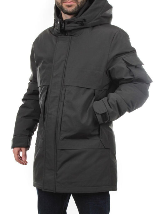 8896 GRAY GREEN Куртка мужская зимняя облегченная (130 гр. холлофайбер) - Fashion фото 4