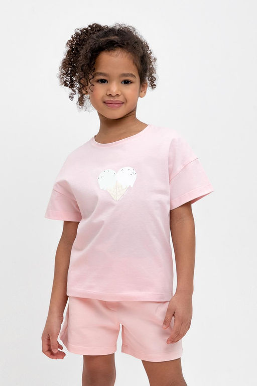 КР 302434/светлый лосось к473 фуфайка для дев - Crockid фото 3