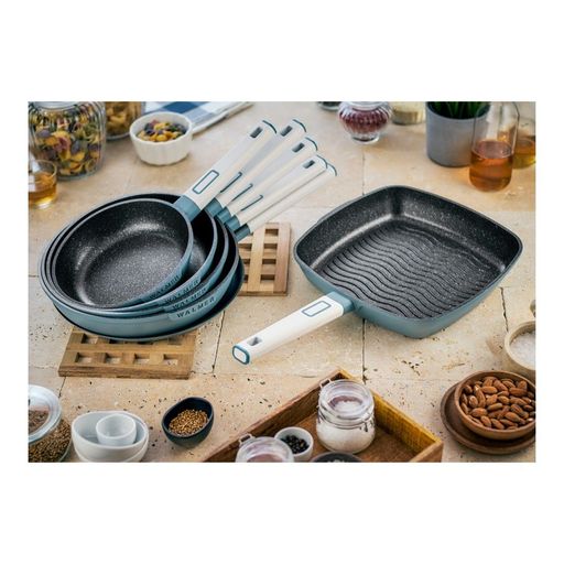 Сковорода блинная с антипригарным покрытием Walmer Rochester, 28 см, цвет голубой  фото 5