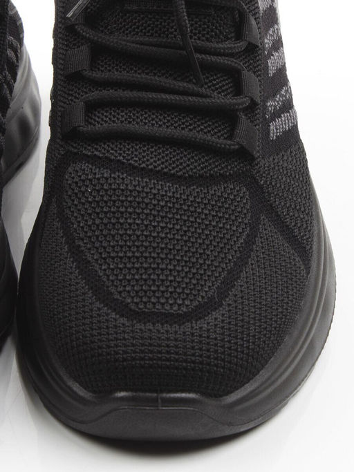 03-TEX-D01-07 BLACK Кроссовки летние мужские (текстиль)