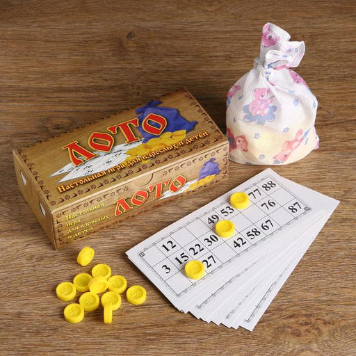 Русское лото «Любимое», 24 карточки, 90 фишек